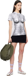 Moschino Khaki 'Handle Me' Medium Bag