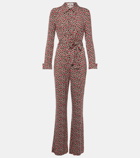 Diane von Furstenberg Michelle printed jersey jumpsuit