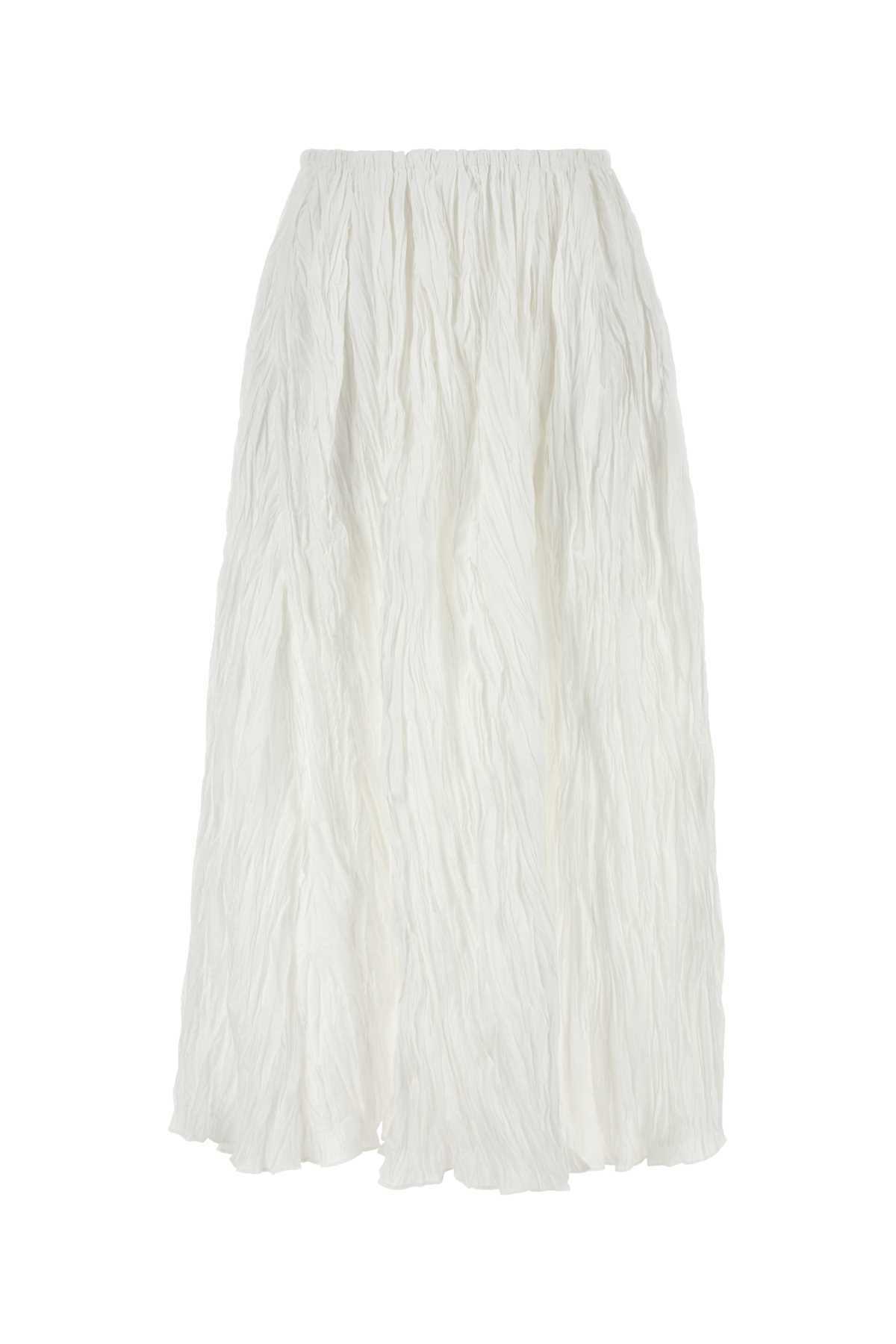 Co White Polyester Blend Skirt