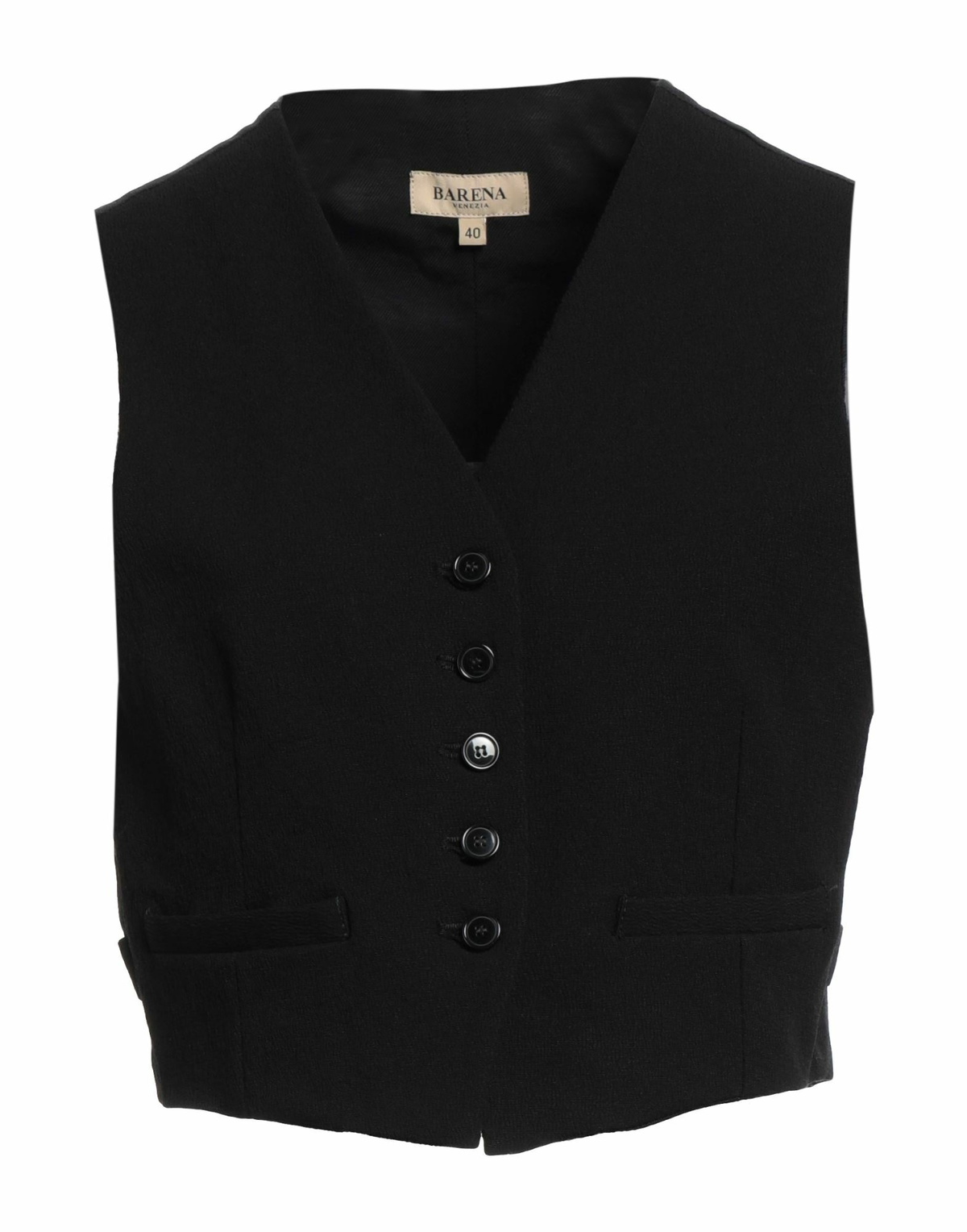 Barena Womens Tailored Vest in Black