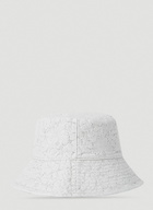 Guess USA - Lace Bucket Hat in White