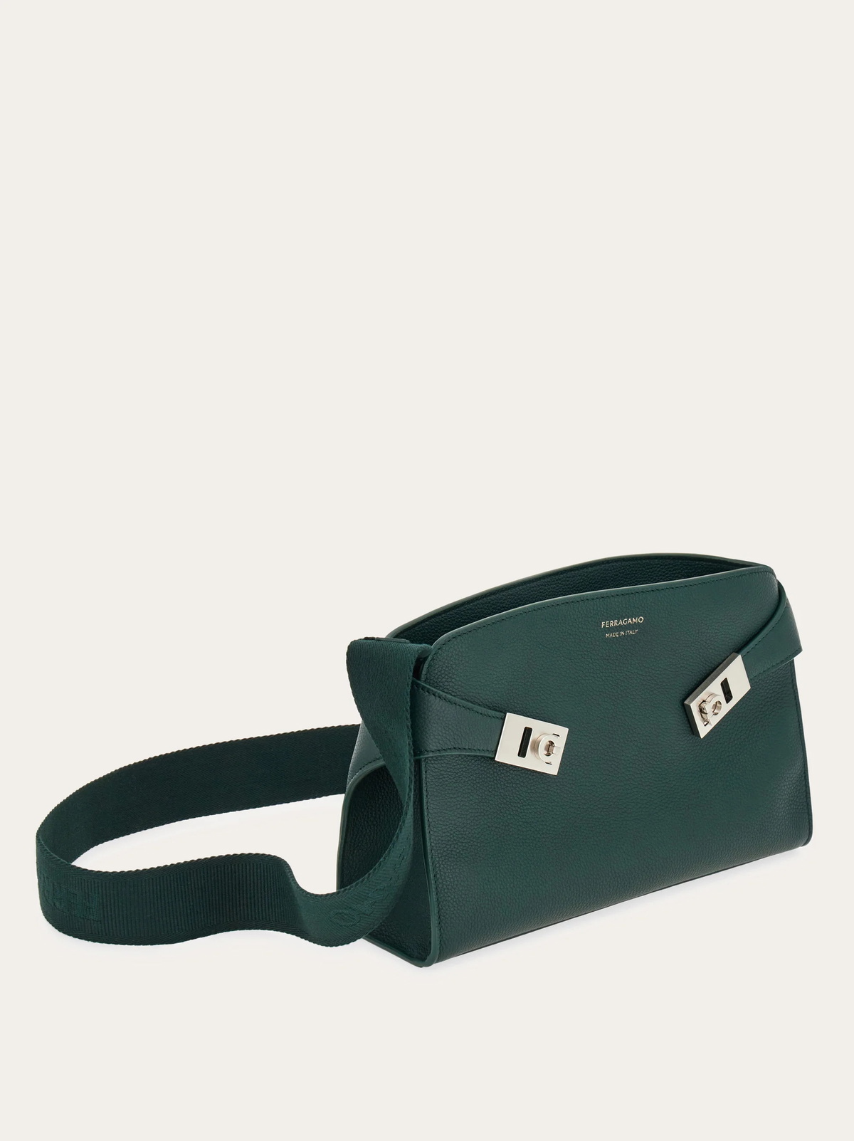 Ferragamo Mens Hug messenger bag in Green