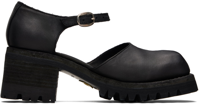 Photo: Guidi Black Soft Horse Mary Jane Loafers