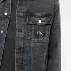 Calvin Klein Men's Regular 90s Denim Jacket in Black Wash Denim