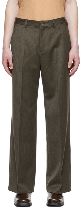 Photo: Our Legacy SSENSE Exclusive Green Sailor Trousers
