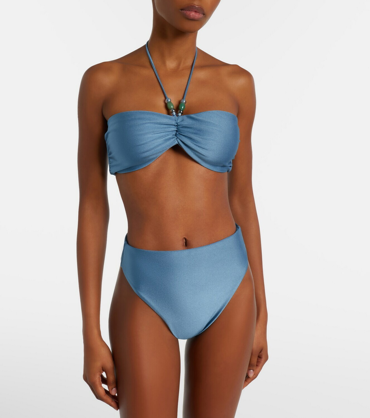 Jade Swim Zoe ruched bikini top
