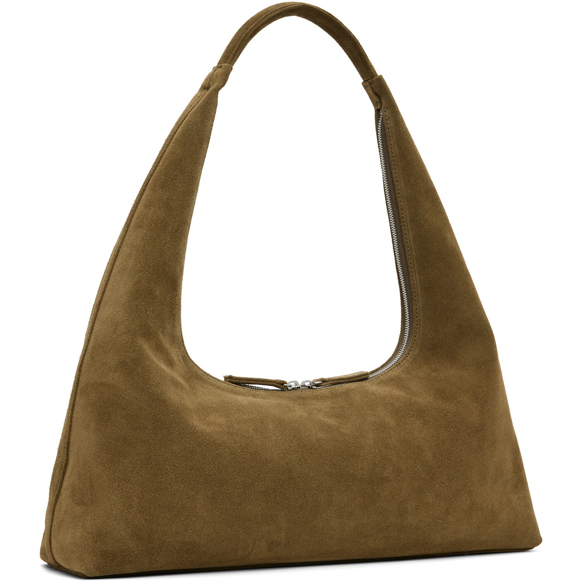 MARGESHERWOOD Khaki Suede Large Bag