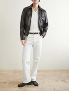 J. Mueser - Racer Leather Jacket - Brown