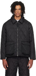 TAION Black Zip Reversible Down Jacket