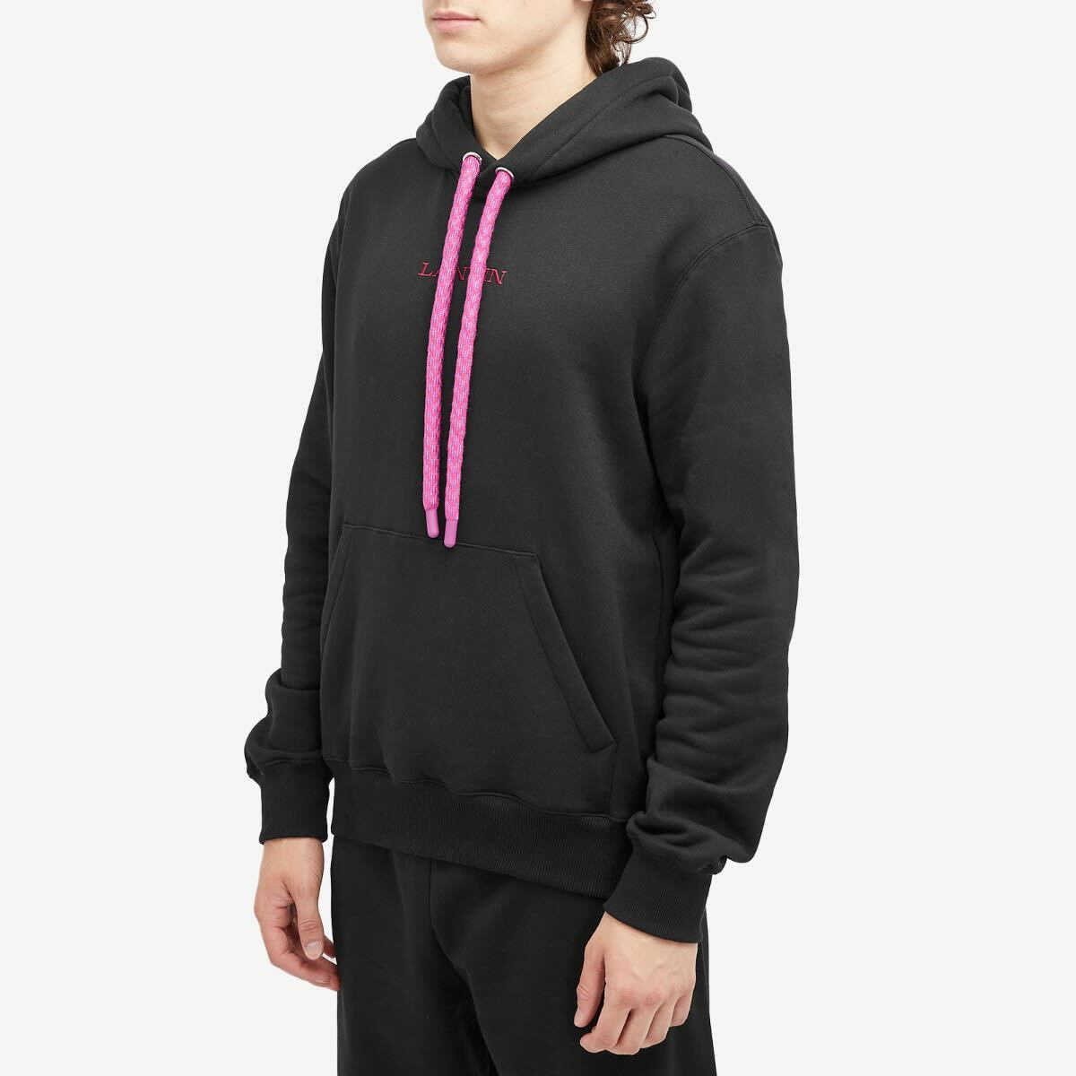 Lanvin Men's Tubular Curb Hoodie in Black Lanvin
