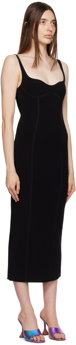 knee length dresses for ladies Zoey Midi Dress (Black)