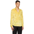 Dries Van Noten Yellow Velvet Shirt