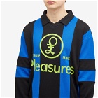 Pleasures Men's Trespass Rubgy Polo Shirt in Black