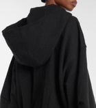 The Attico Cotton fleece hoodie