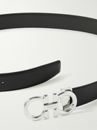 FERRAGAMO - 3.5cm Leather Belt - Black