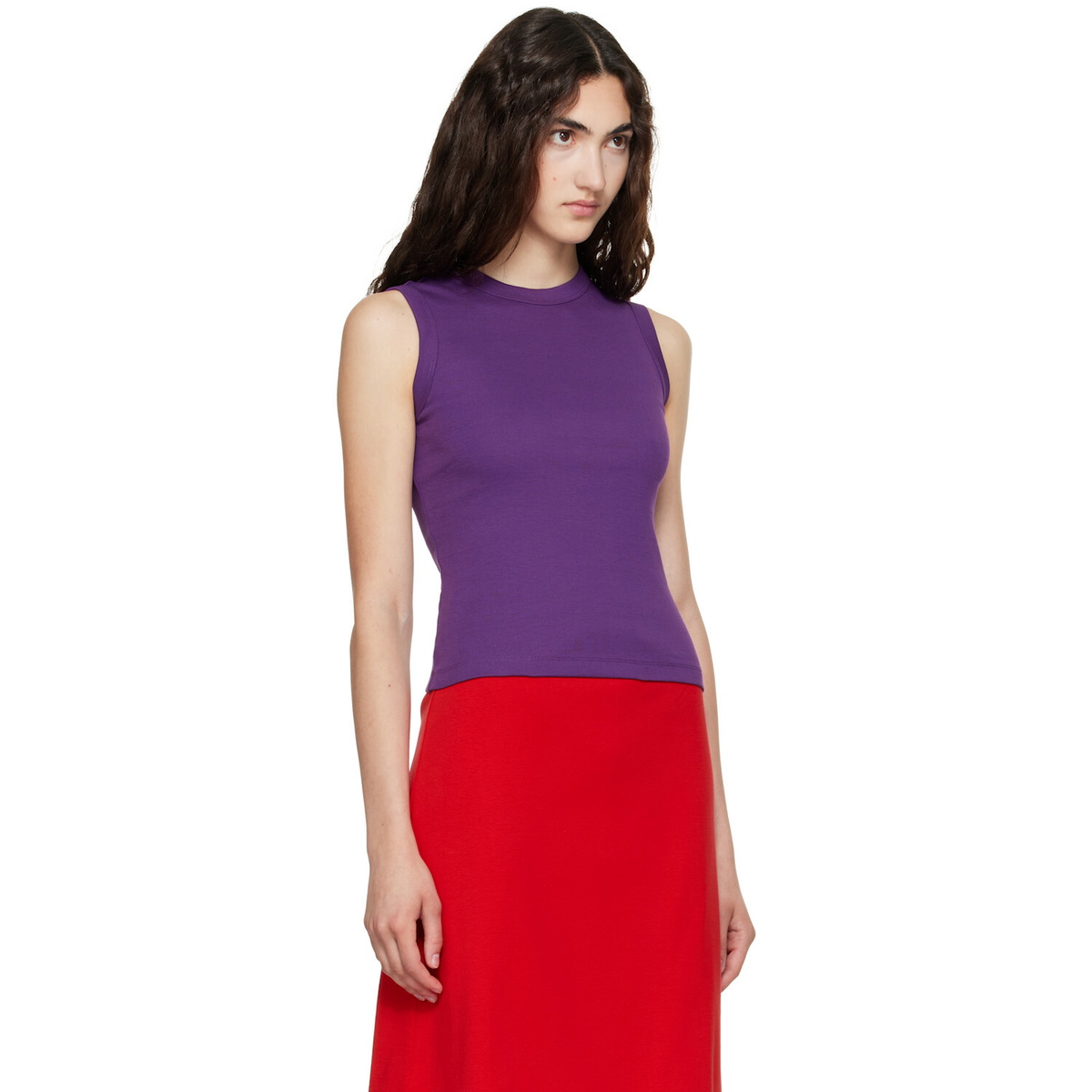 FLORE FLORE Purple Esmé Tank Top