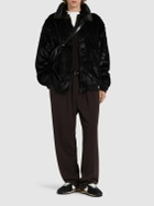THE FRANKIE SHOP Scott Faux Fur Bomber Jacket