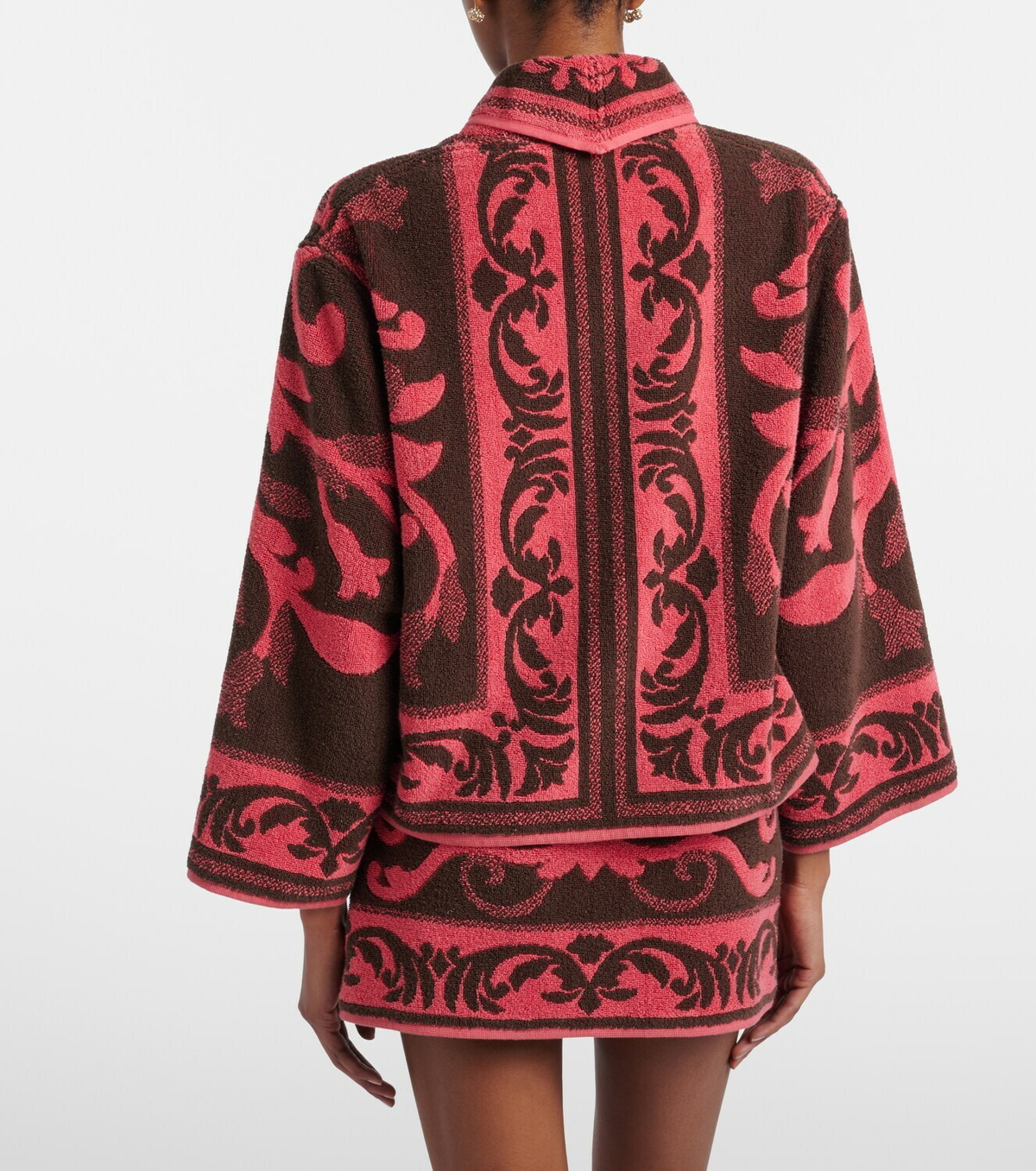 Valentino Cotton terry jacquard jacket
