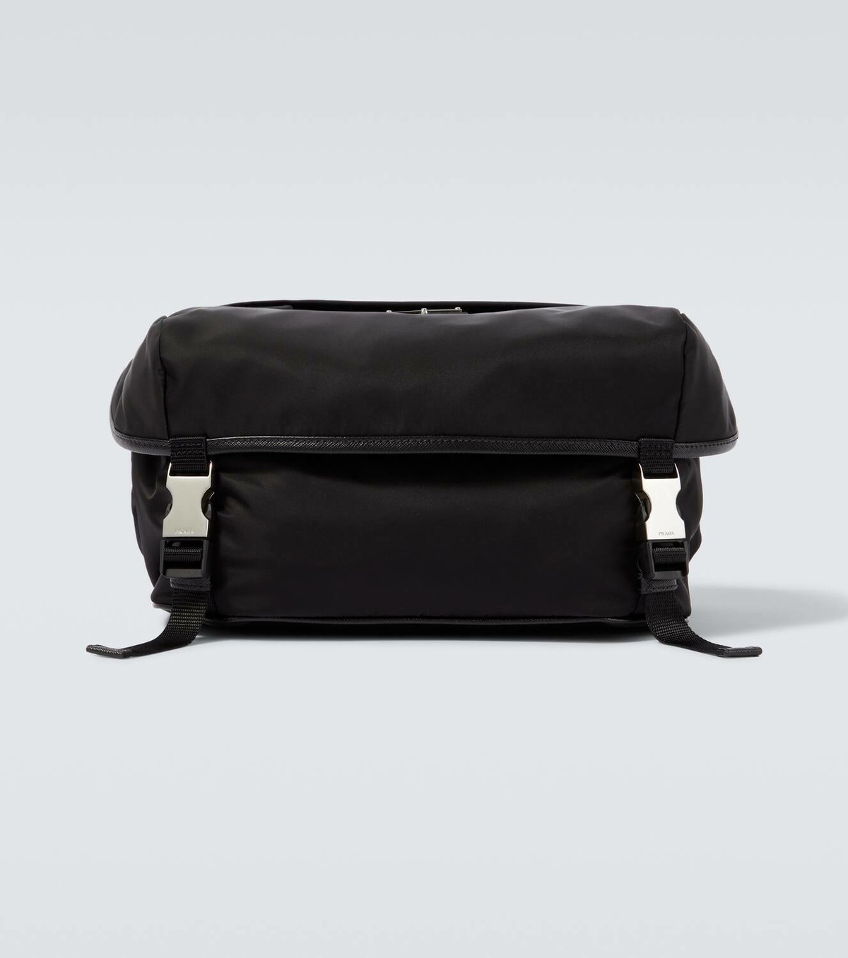 Prada Re-Nylon leather-trimmed shoulder bag Prada