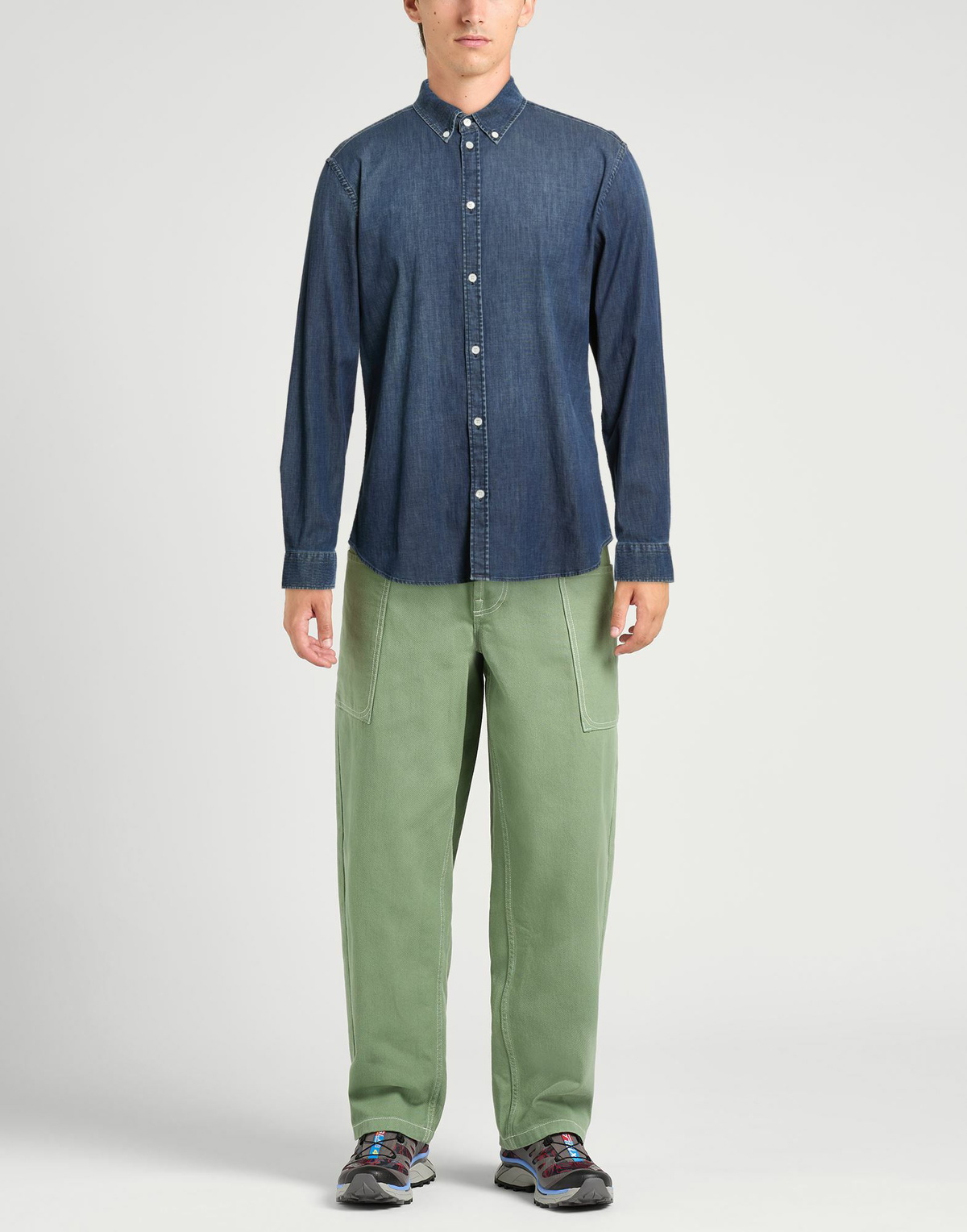 Dondup Mens Denim shirt in Blue