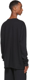 Greg Lauren SSENSE Exclusive Black Hemp Sweatshirt