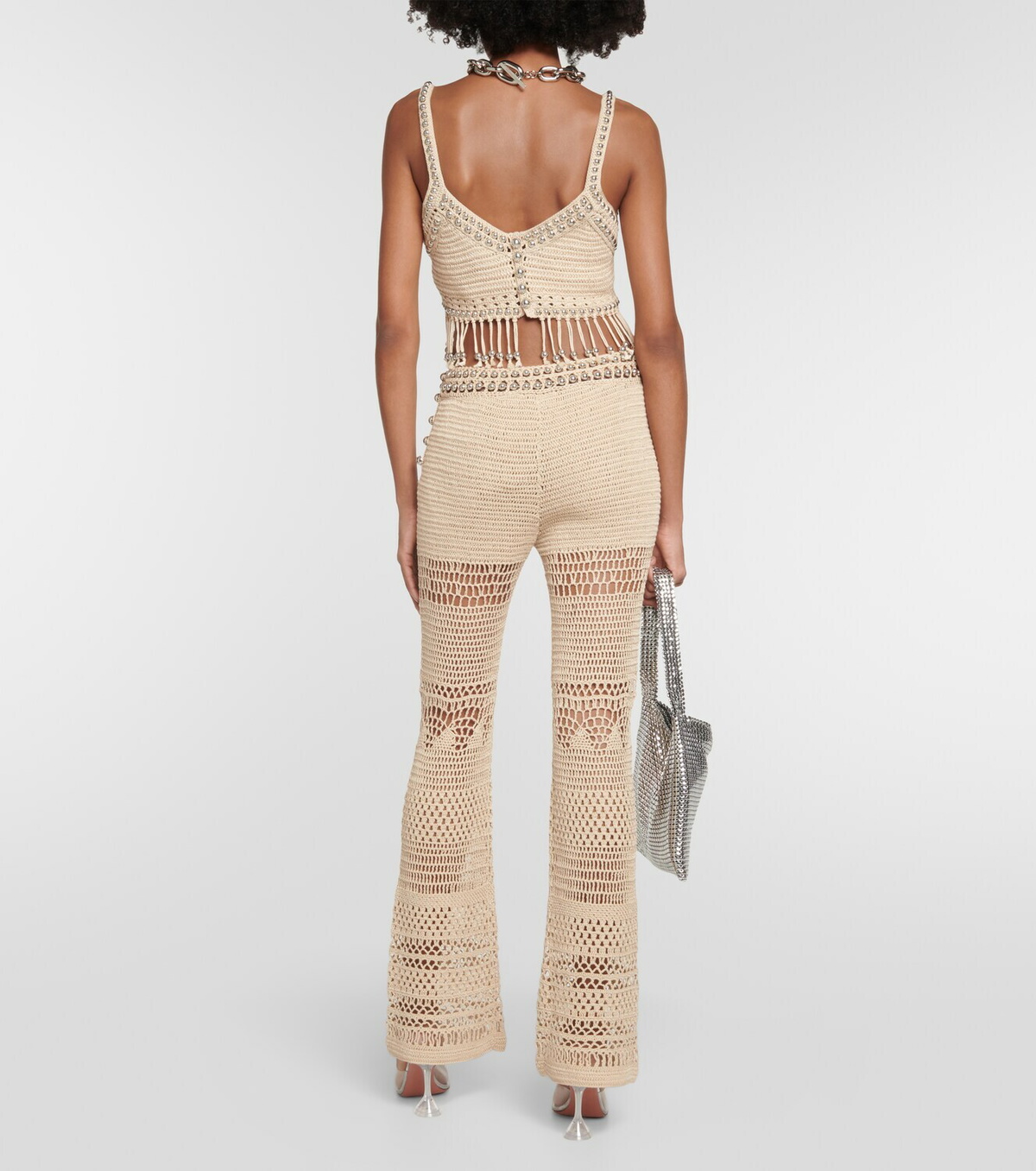 Paco Rabanne - Exposed Zipper Pants