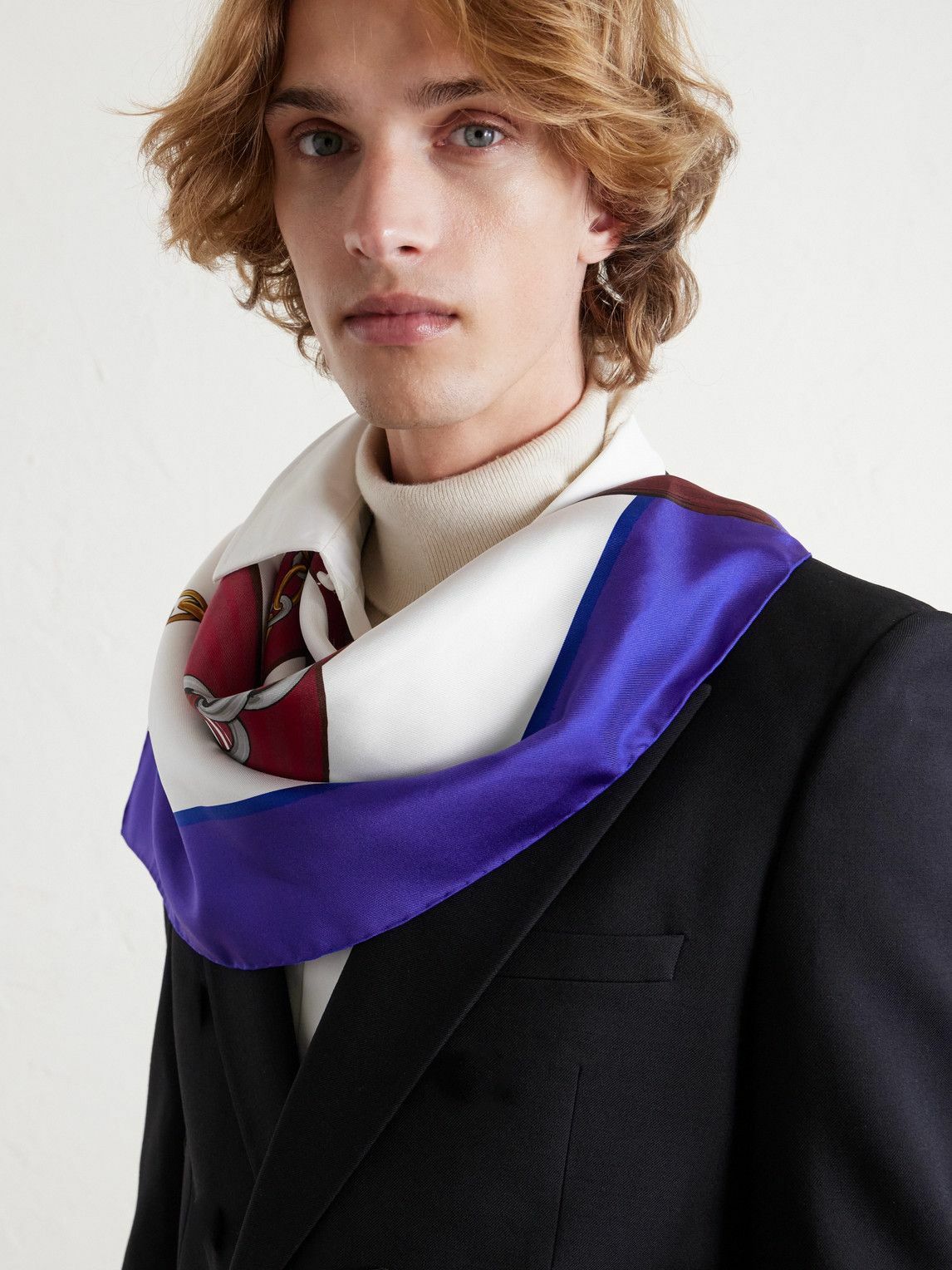 CELINE - Printed Silk Scarf