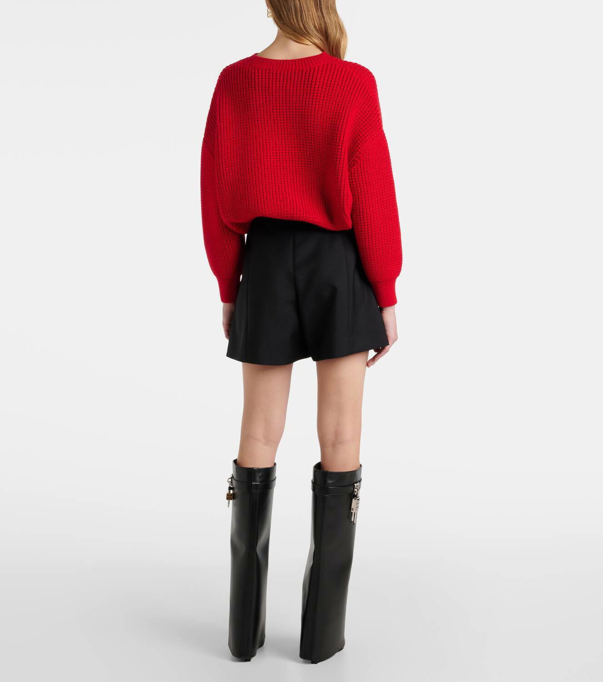 Givenchy Embellished wool and mohair shorts