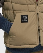 By Parra Waved Alien Puffer Vest Beige Vests