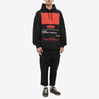 424 Men's MG Print Oversized Hoody in Black