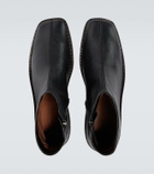 Lemaire Piped leather ankle boots
