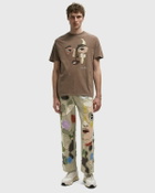 KidSuper Studios Shaped face tee Brown Mens Shortsleefe