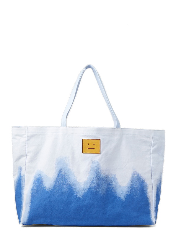 Photo: Logo Patch Bleached Tote Bag in White