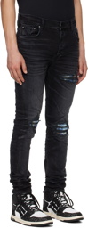 AMIRI Black Distressed Jeans