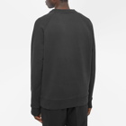 Maison Kitsuné Men's Profile Fox Stamp Clean Crew Sweat in Black