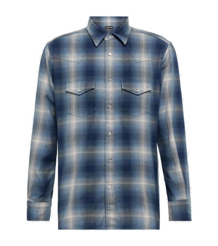 Photo: Tom Ford Checked cotton Western shirt