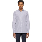 Ermenegildo Zegna Blue and White Camicia Trofeo Shirt