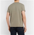 Velva Sheen - Garment-Dyed Cotton-Jersey T-Shirt - Gray green