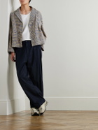 Story mfg. - Cove Checked Cotton Suit Jacket - Neutrals