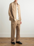 4SDesigns - Throwing Fits Straight-Leg Twill Trousers - Neutrals