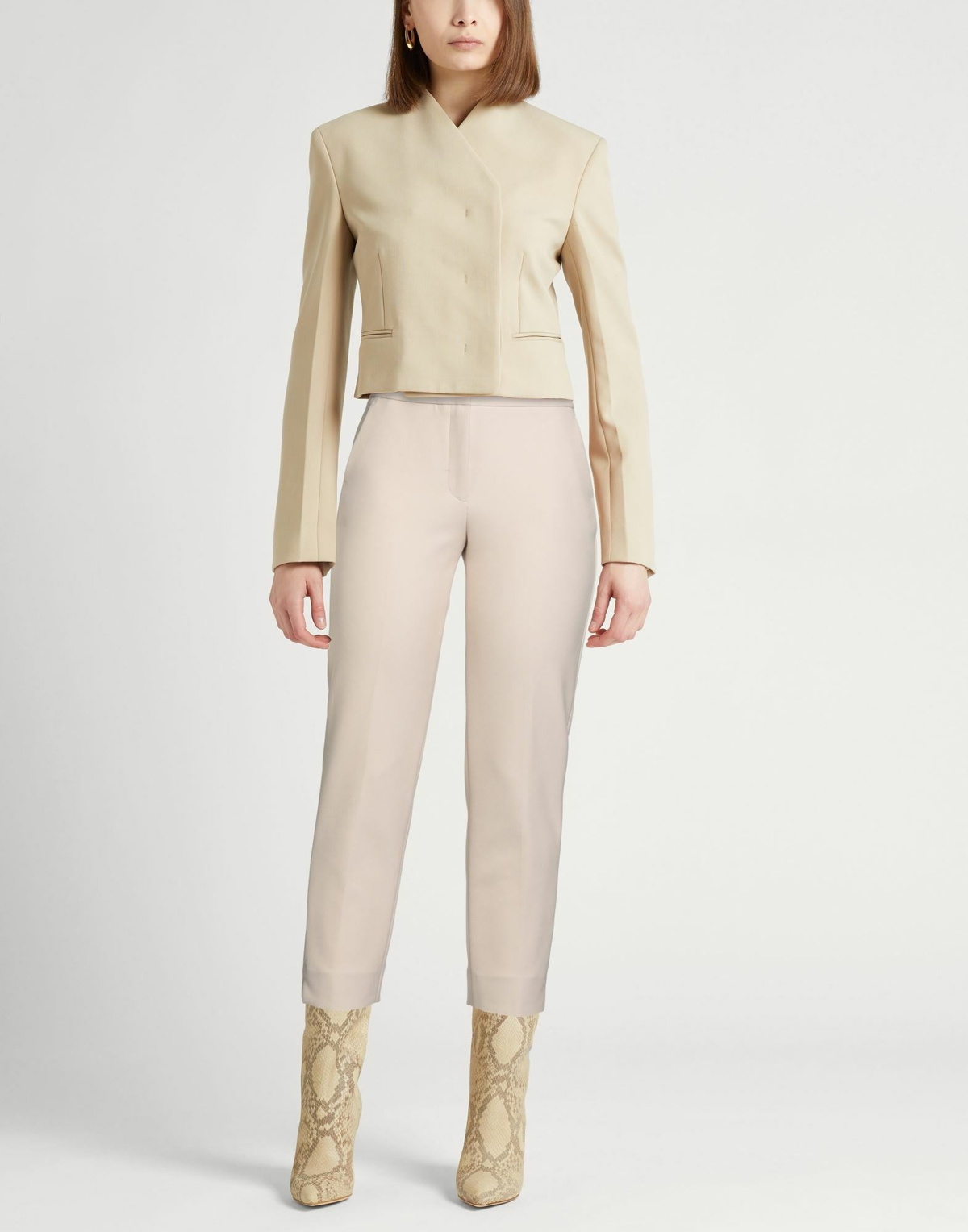 Peserico Womens Pants Cream