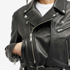 Undercover Women's Leather Biker Jacket in Black