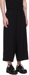 Yohji Yamamoto Black Cropped Trousers