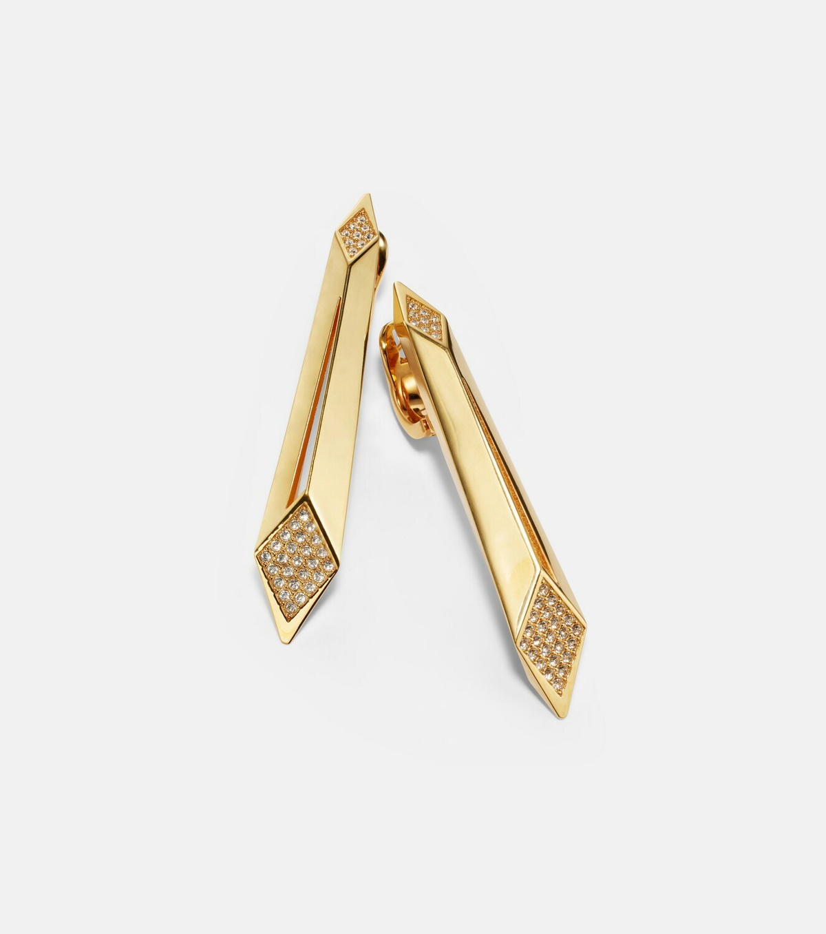 Versace Crystal-embellished drop earrings