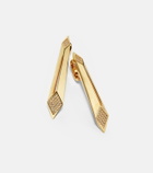 Versace Crystal-embellished drop earrings