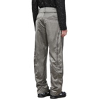 Kiko Kostadinov Silver Satin Active Irene Trousers