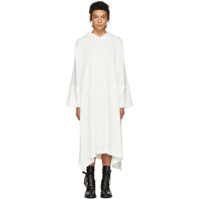 Photo: Nocturne 22 Off-White Fleece Hooded Dress