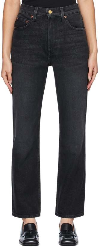 Photo: B Sides Black Field Mid Kick Jeans
