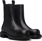 Rick Owens Black Temple Beatle Gabe Chelsea Boots