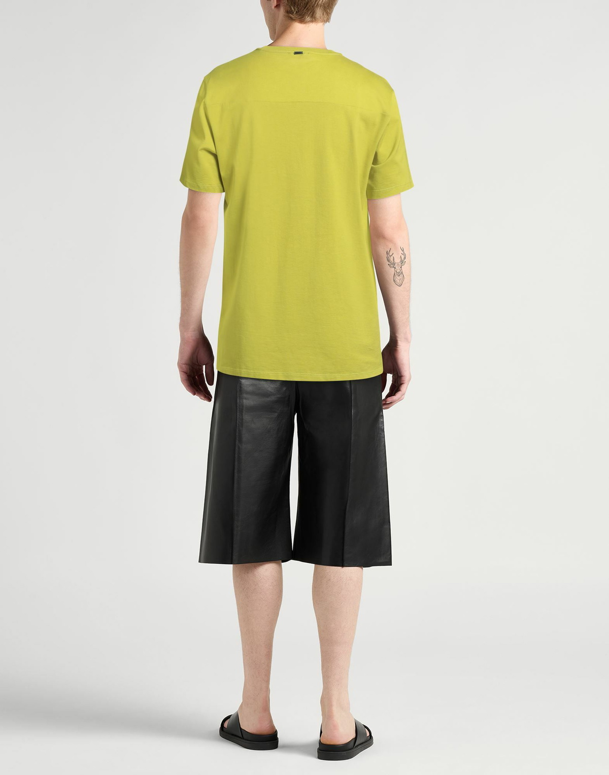 Herno Mens T-shirt Lime in Green